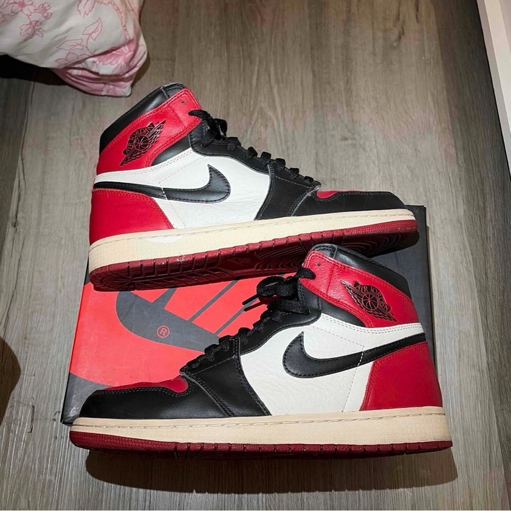 jordan 1 bred toe size 9.5